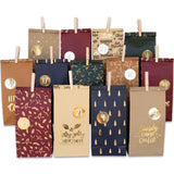 Adventskalender Tüten Gold bedruckt