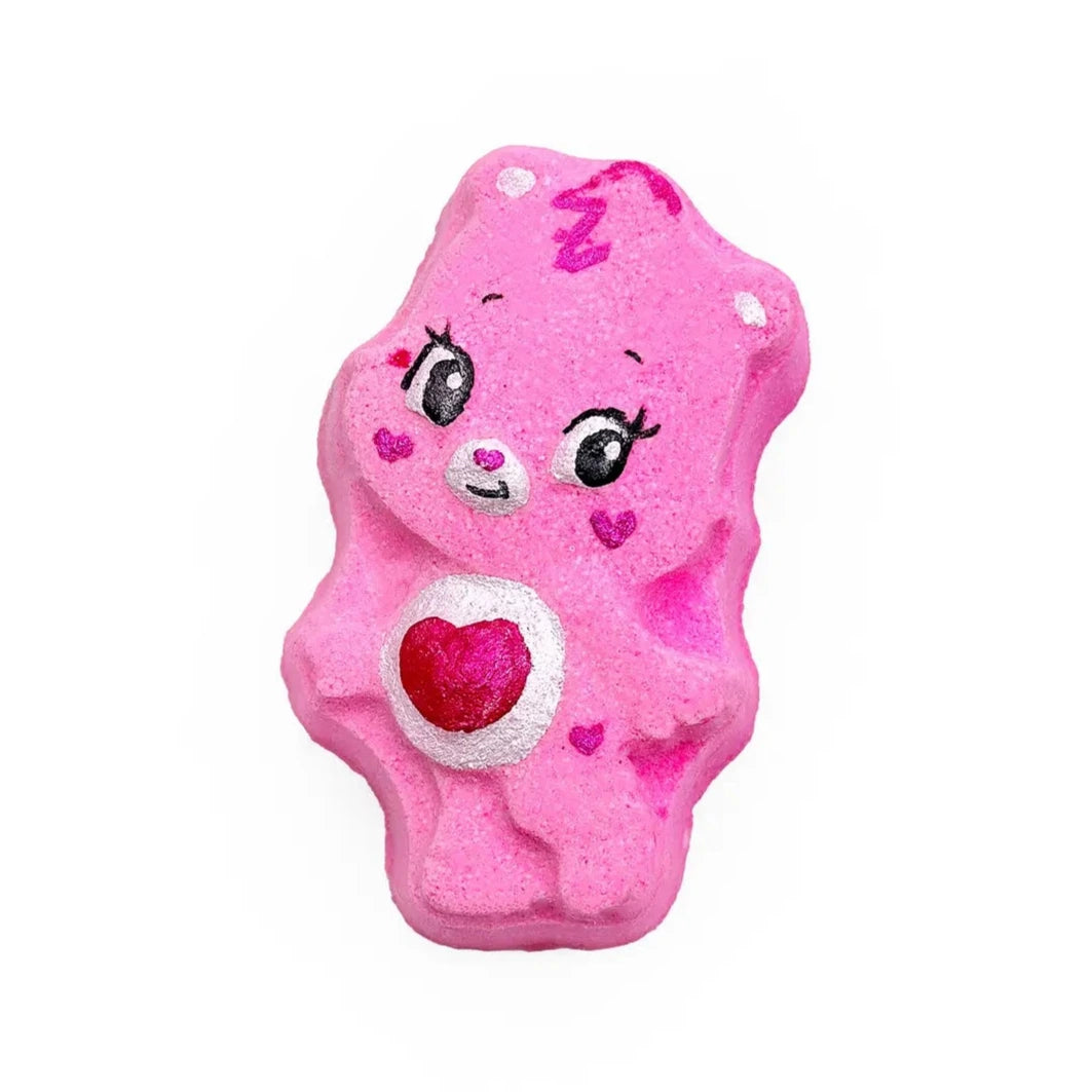 Badekugel Mini handgemacht Glücksbärchi rosa