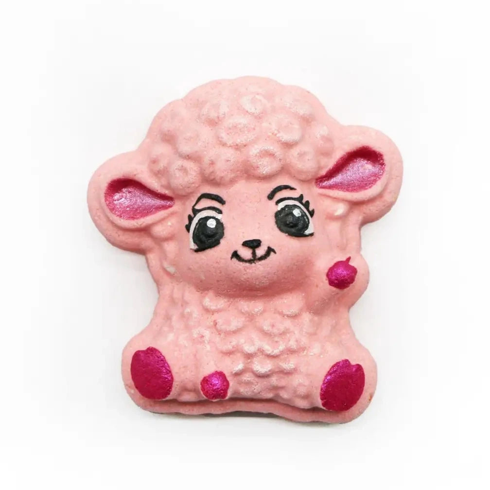 Badekugel handgemacht Schaf rosa