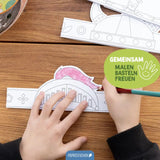 Bastelset Papierkronen Kämpfer