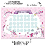 Belohnungstafel Einhorn Rosa