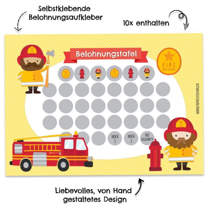 Belohnungstafel Feuerwehr