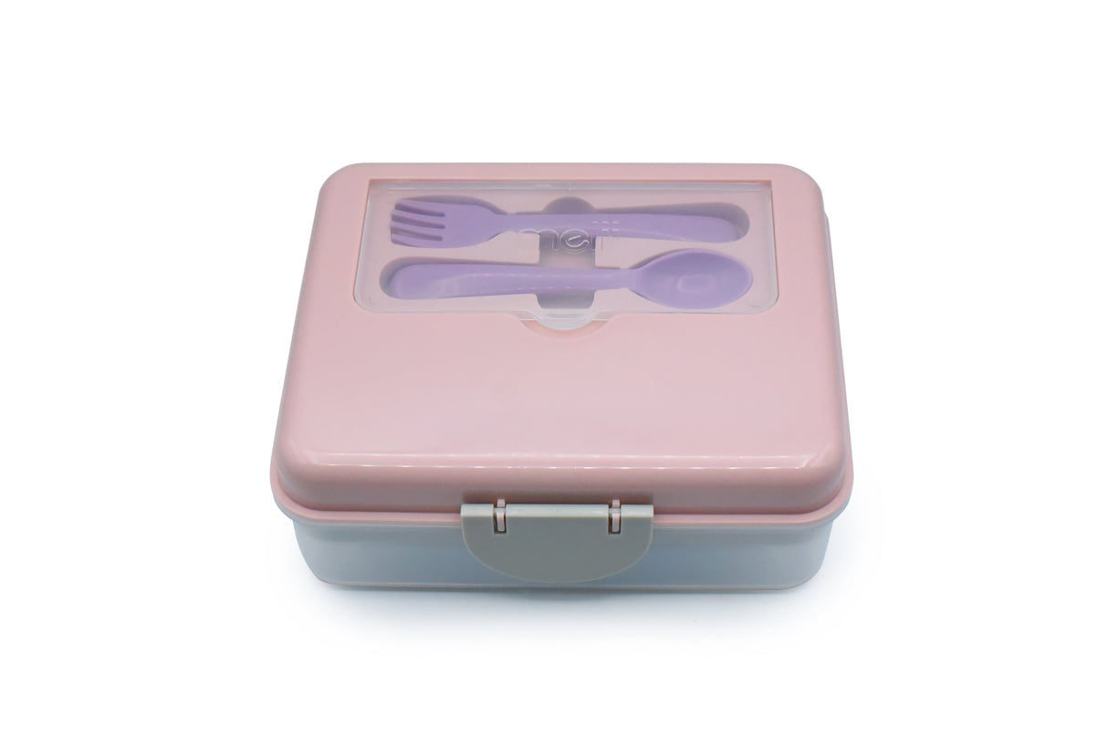 Znünibox Bento Box 2 Stöckig mit Besteck Rosa