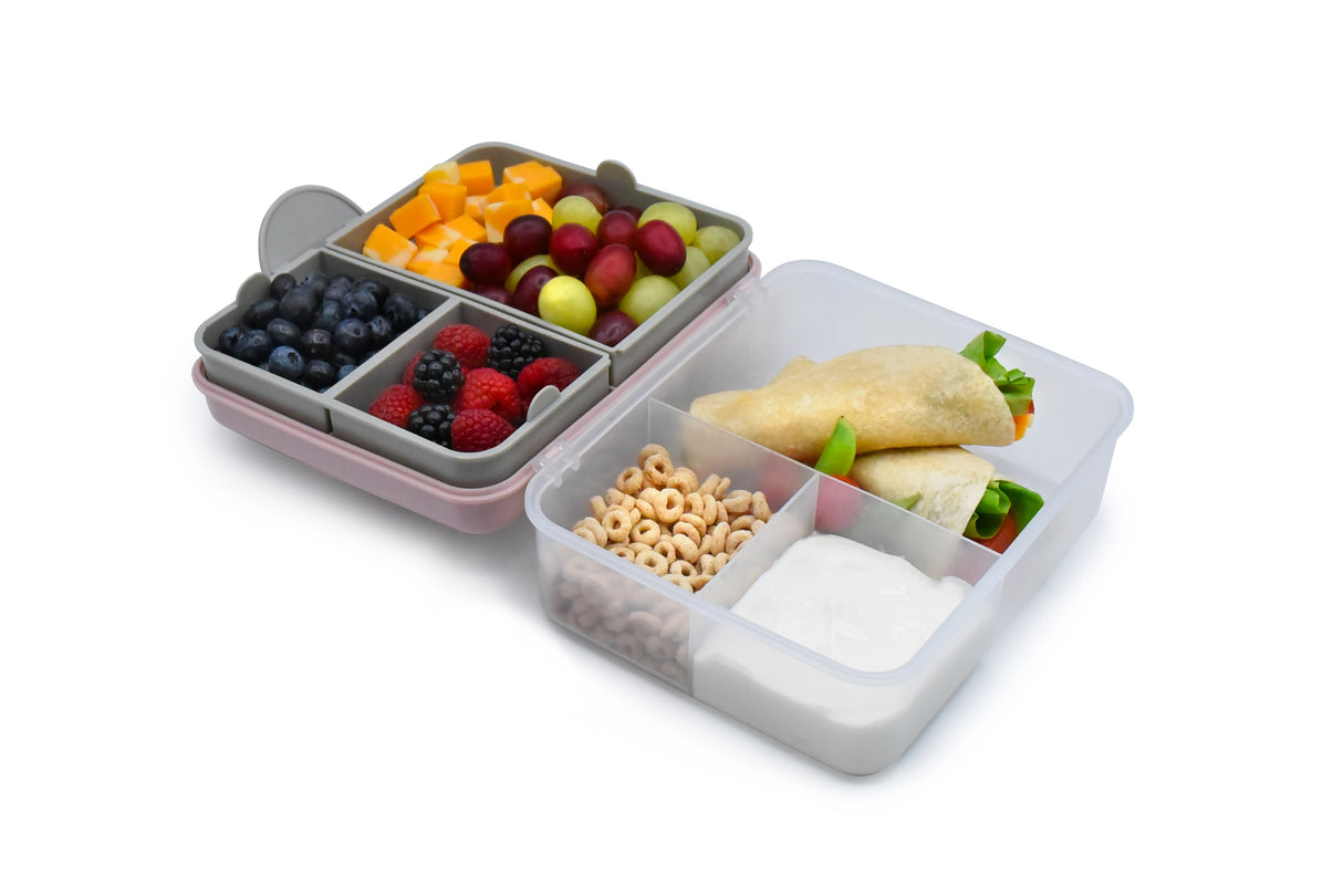 Znünibox Bento Box 2 Stöckig mit Besteck Rosa