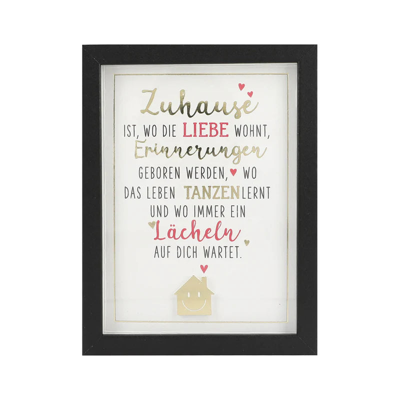 Bilderrahmen mittel - Zuhause ist...