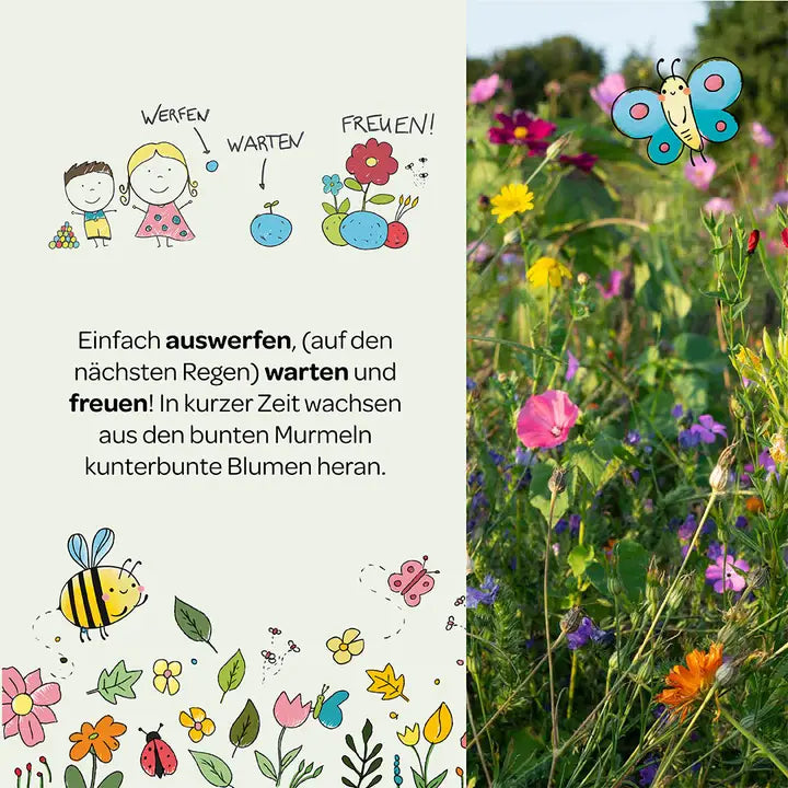 Blumenmurmel 100 Stück in Dose
