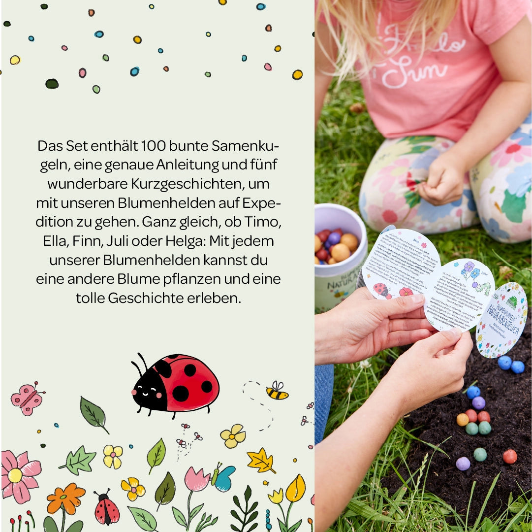 Blumenmurmel 100 Stück in Dose