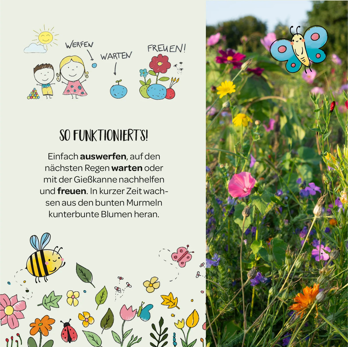 Blumenmurmel Viel Glück!