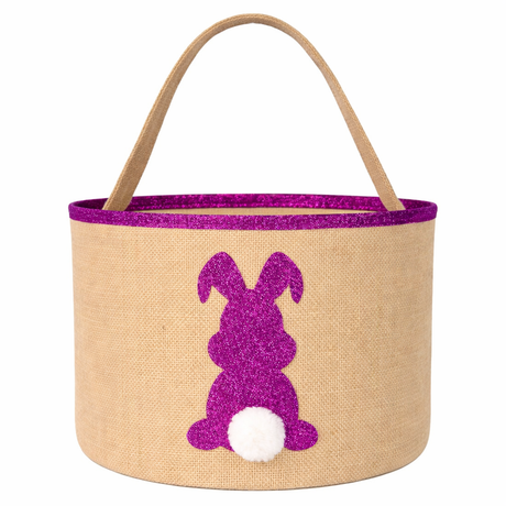 Osternest und Osterkorb Tasche Hase Glitzer Pink