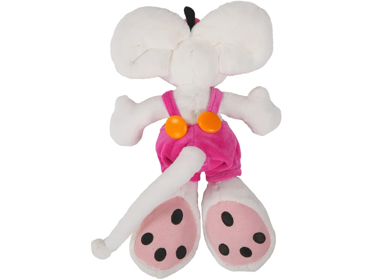 Diddl Plüschmaus Kuscheltier 30cm mit Latzhose Pink