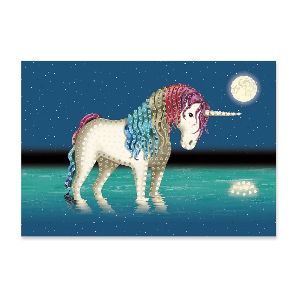 Diamantbild Einhorn