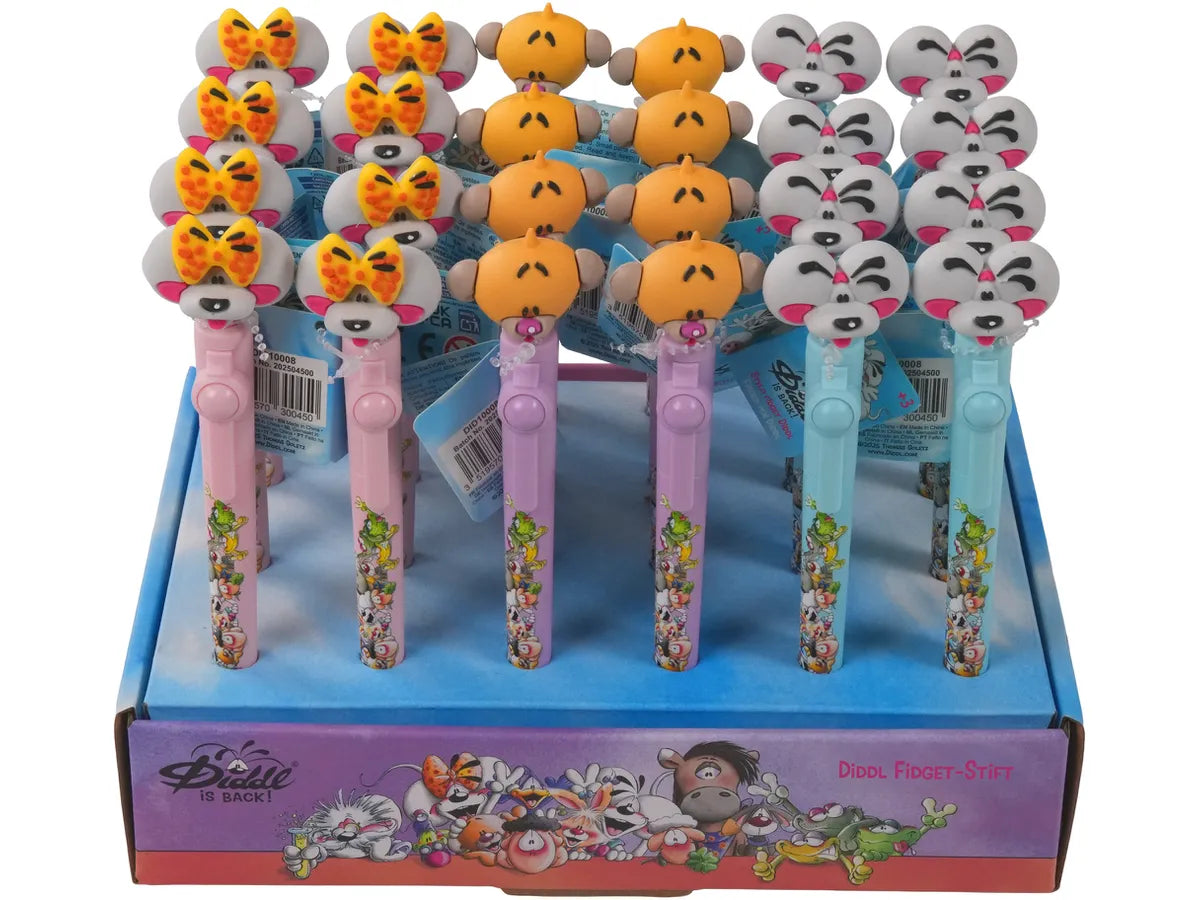 Diddl Kugelschreiber mit Figurfidget Blau