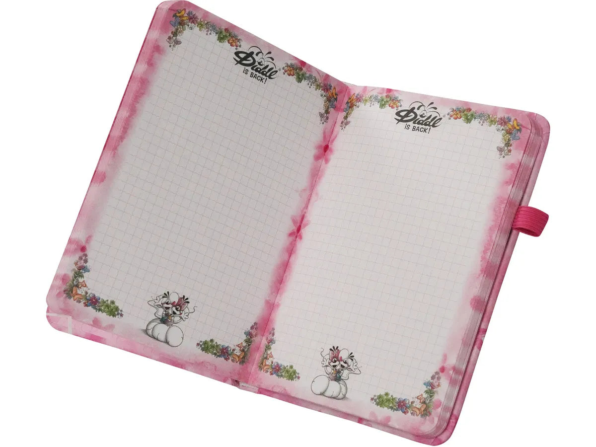 Diddl Notizbuch mit Gelstift Kugelschreiber Rosa