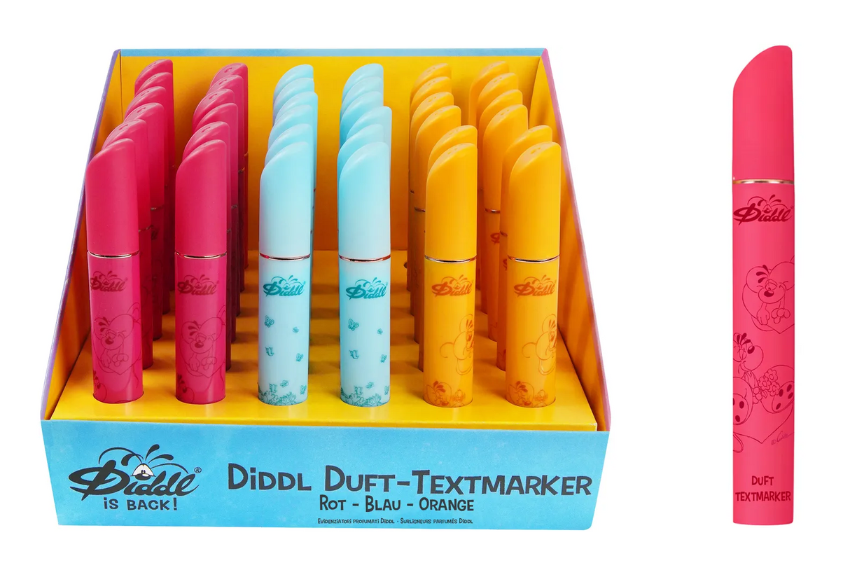 Diddl Textmarker mit Duft Pink