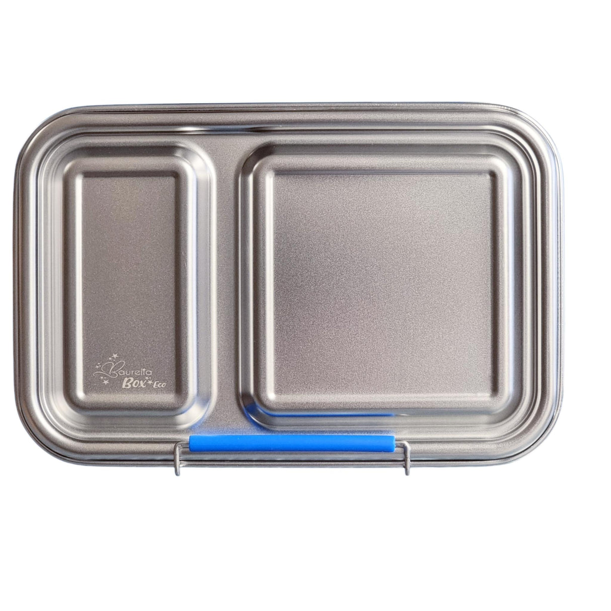 Edelstahl Znünibox Baurelia Box Eco mit 2 Unterteilungen Blau