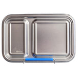 Edelstahl Znünibox Baurelia Box Eco mit 2 Unterteilungen Blau