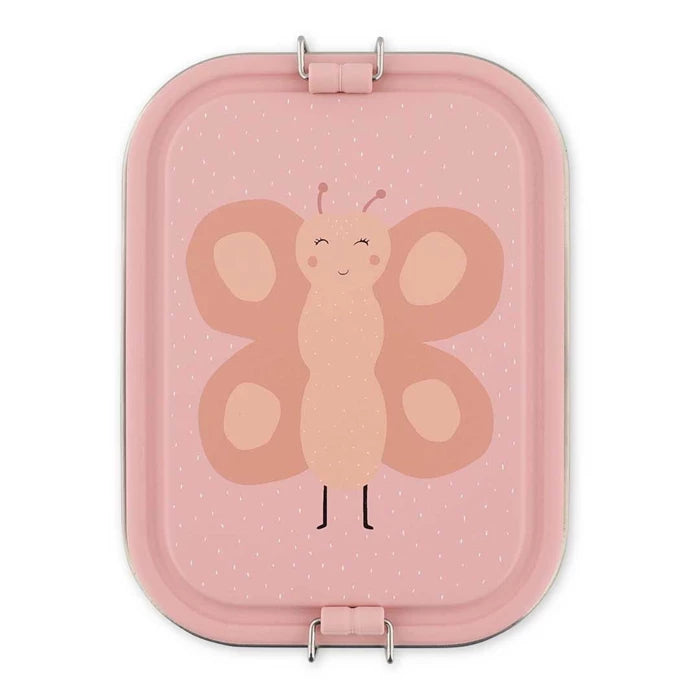 Edelstahl Znünibox mit Unterteilung Trixie Schmetterling
