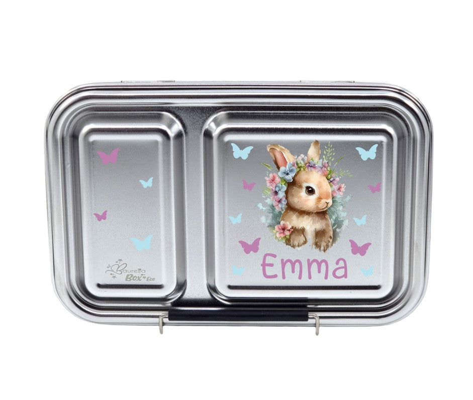 Edelstahl Znünibox Baurelia Box Eco mit 2 Unterteilungen Mint