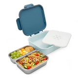 Znünibox Edelstahl mit Kühlakku Blau