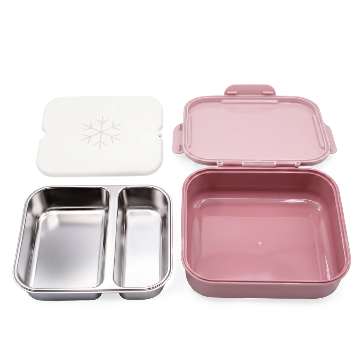 Znünibox Edelstahl mit Kühlakku Berry