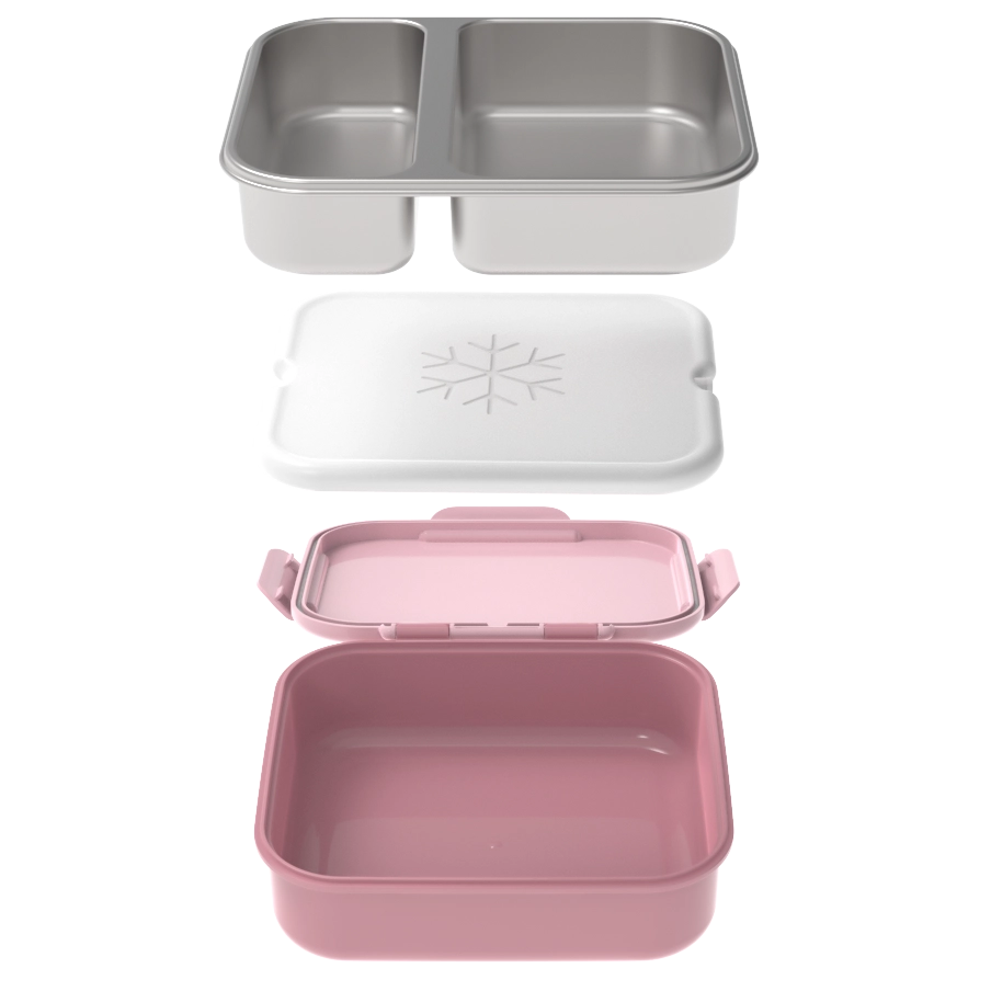 Znünibox Edelstahl mit Kühlakku Berry