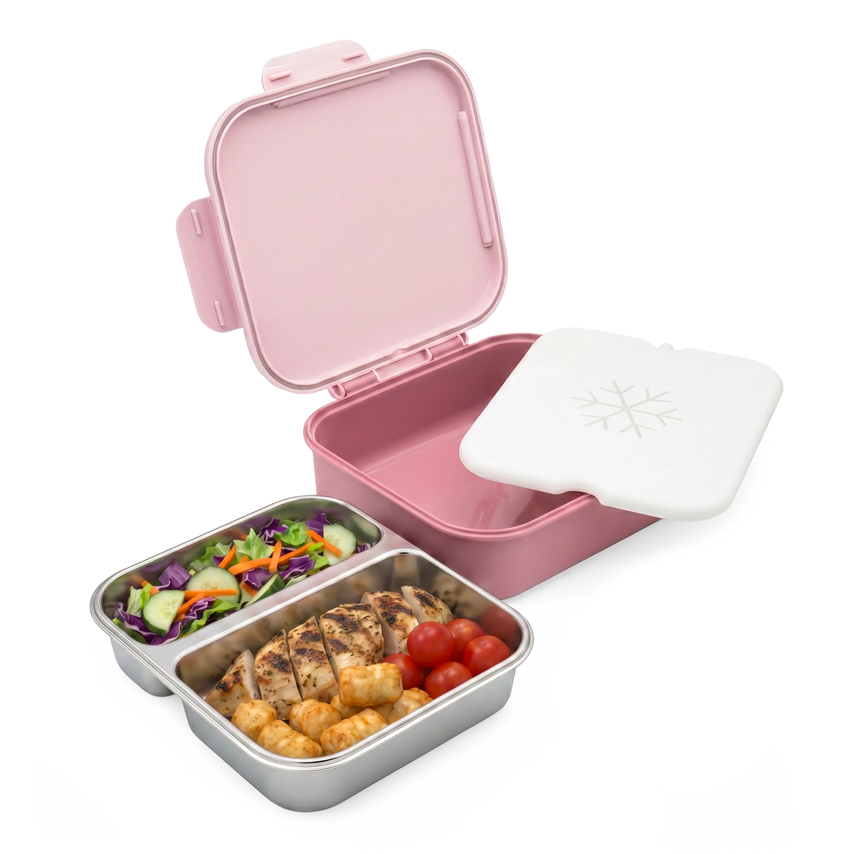 Znünibox Edelstahl mit Kühlakku Berry
