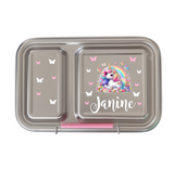 Edelstahl Znünibox Baurelia Box Eco mit 2 Unterteilungen Rosa