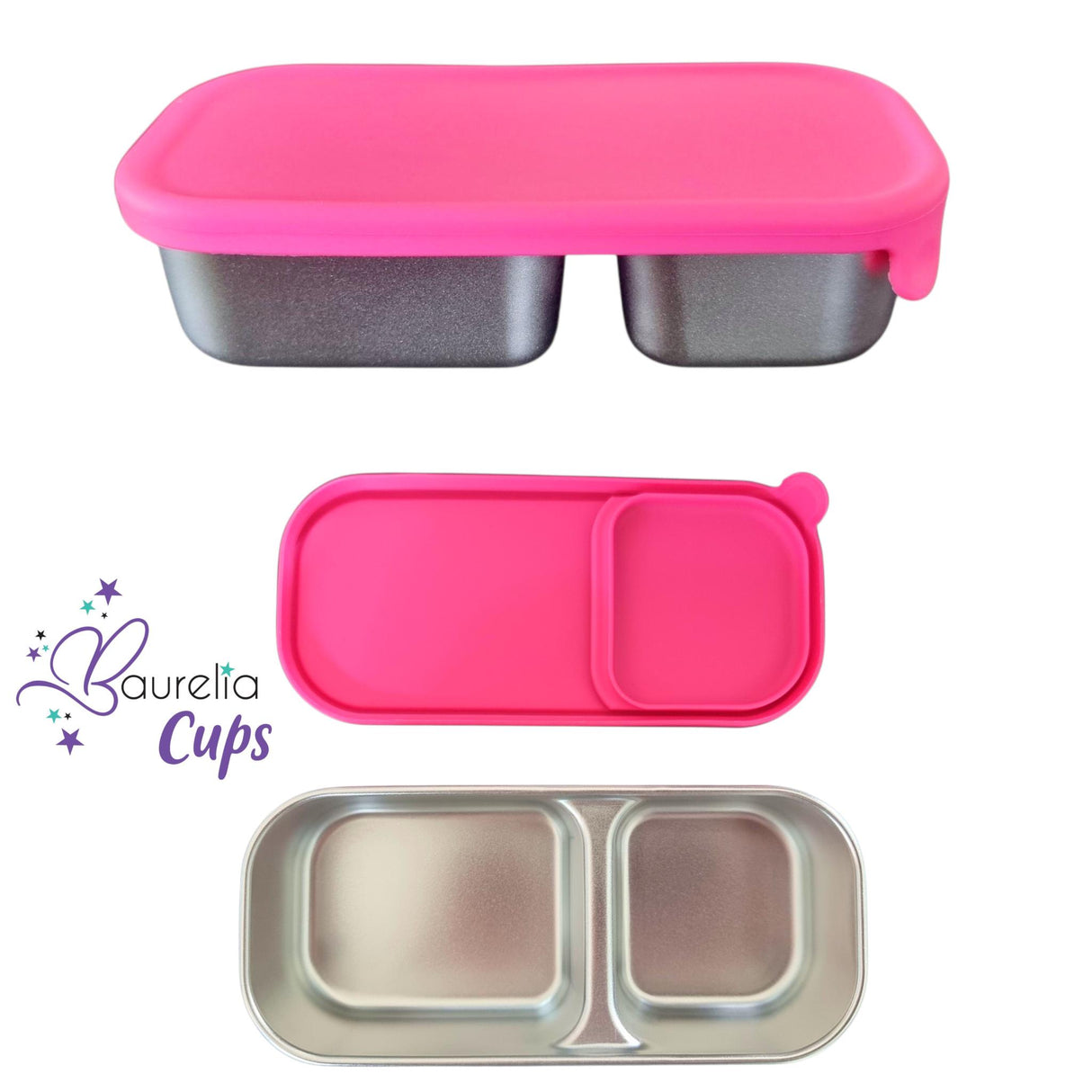 Edelstahlbehälter Baurelia Dipper mit Deckel Pink