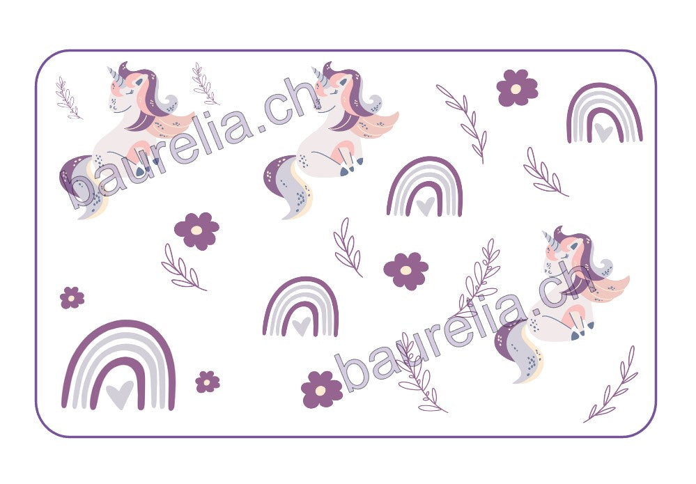 Baurelia Box Inlay bedruckt Einhorn 8
