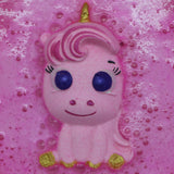 Badekugel handgemacht Einhorn rosa
