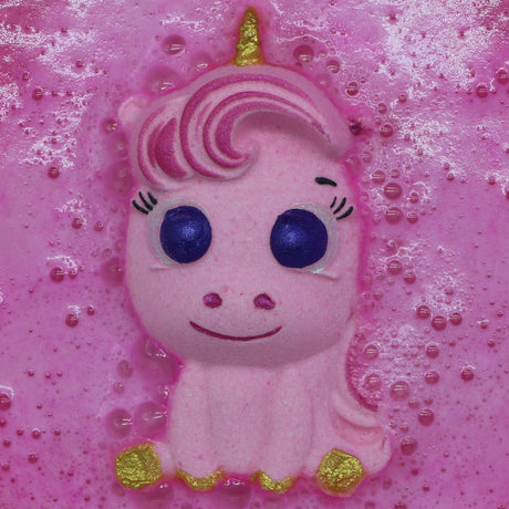 Badekugel handgemacht Einhorn rosa