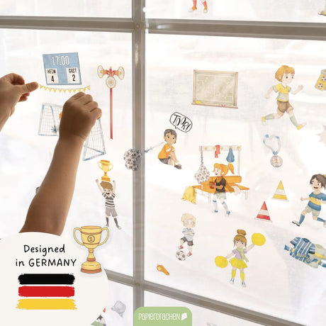 Fensteraufkleber Fussball