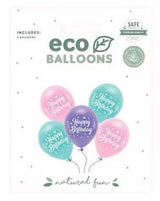 Geburtstagdeko Ballon Mix Happy Birthday Lila