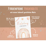 Einladungskarte Kindergeburtstag Regenbogen
