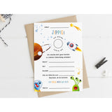 Einladungskarte Kindergeburtstag Space