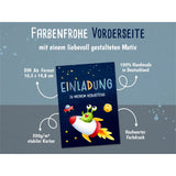 Einladungskarte Kindergeburtstag Space