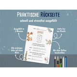 Einladungskarte Kindergeburtstag Waldtiere