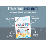 Einladungskarte Kindergeburtstag Pirat