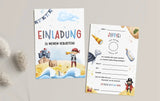 Einladungskarte Kindergeburtstag Pirat
