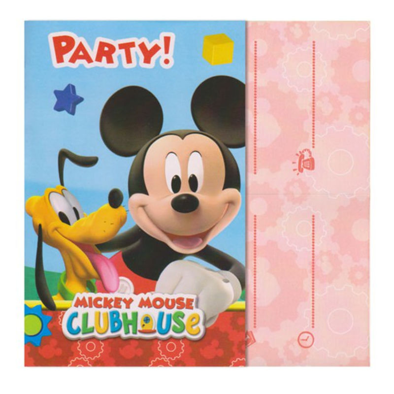Einladungskarten Kindergeburtstag Mickey Mouse