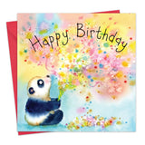Geburtstagskarte Panda Aquarell