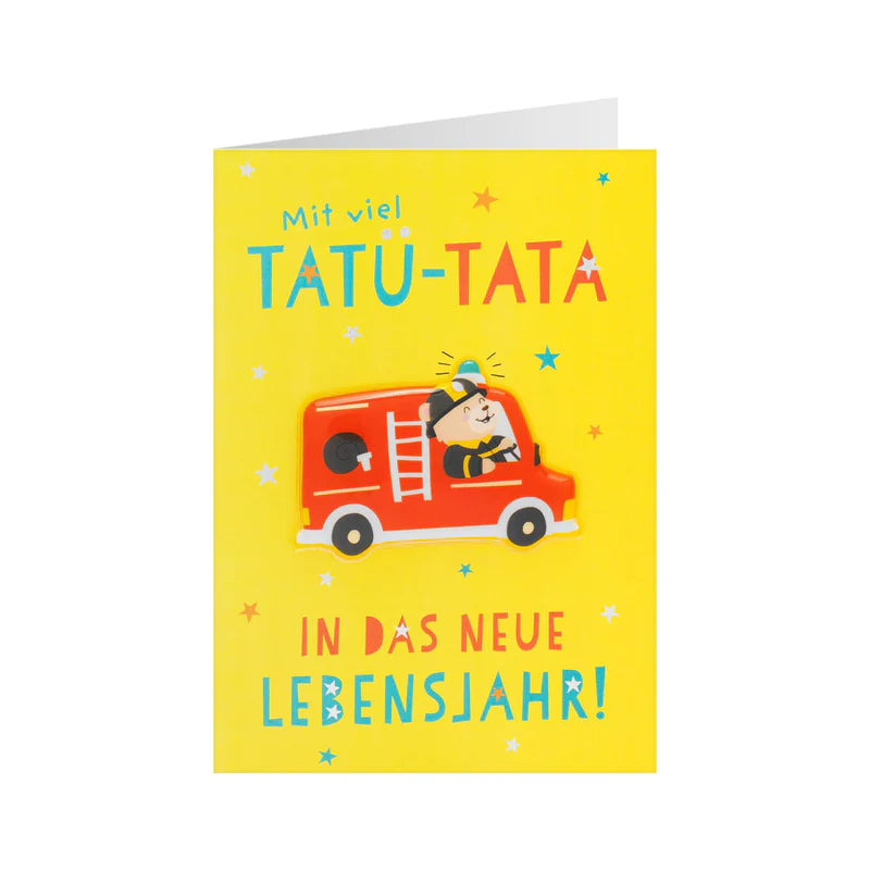 Geburtstagskarte Feuerwehr - Tatu Tata