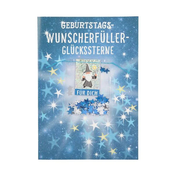 Geburtstagskarte Wunscherfüller Zauberer
