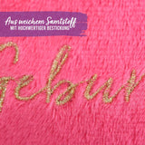 Geburtstagskrone mit Zahlen Button Pink