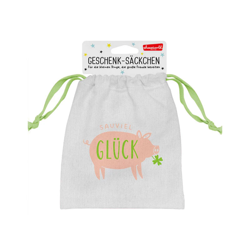 Geschenksäckchen Glücksschwein