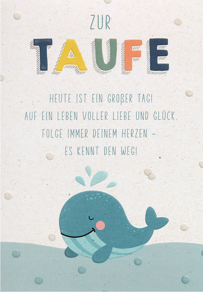 Taufkarte Walfisch