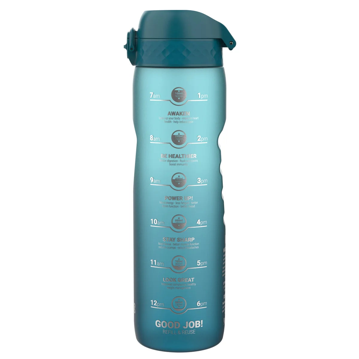 Sport Trinkflasche Motivation Ion8 1100ml Türkis