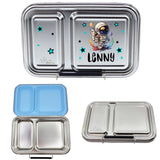 Edelstahl Znünibox Baurelia Box Eco mit 2 Unterteilungen Pastellblau
