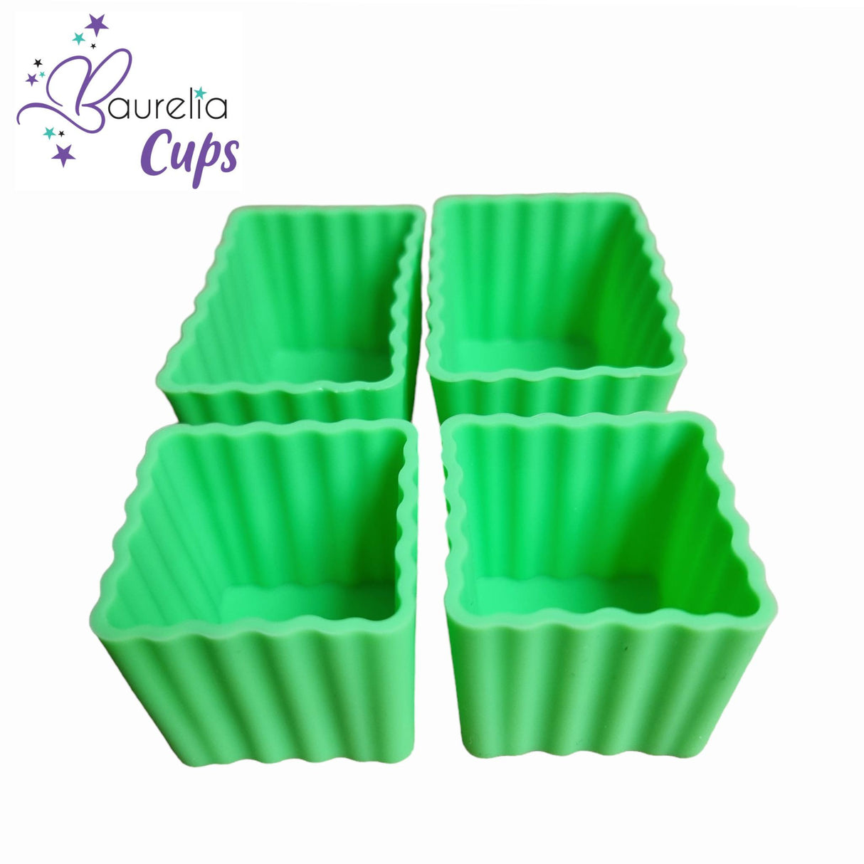 Silikonformen Baurelia Cups MIX 4er Set Grün