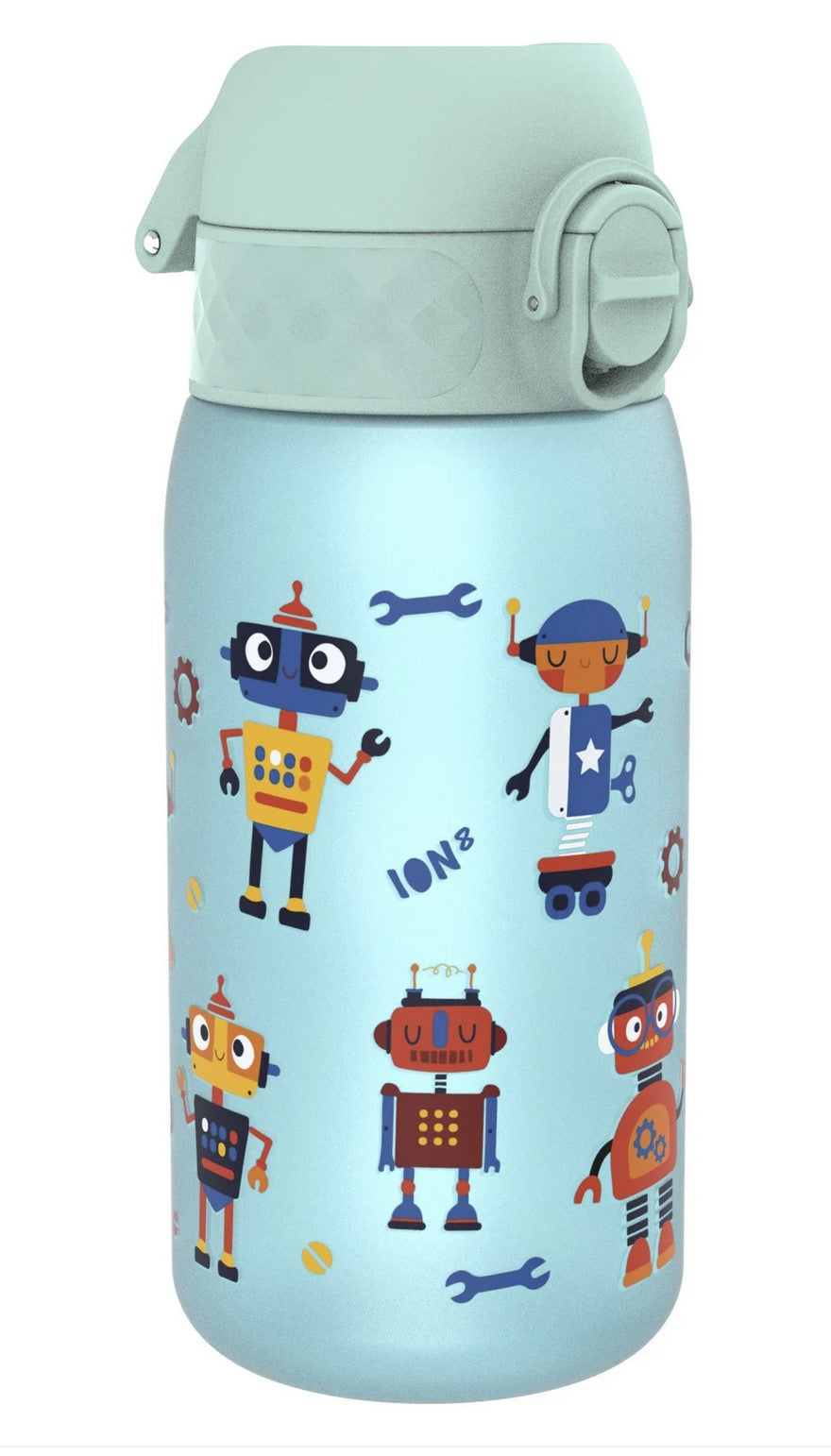 Kinder Trinkflasche Ion8 400ml mit Motiv Roboter